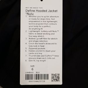 Lululemon Define Hooded Jacket  Nulu